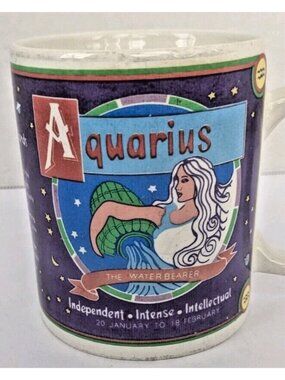 Zodiac Aquarius Mug - The Water Bearer - Astrological Sign Coffee Cup